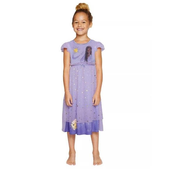 DISNEY WISH Movie Dress 3T Asha & Star Purple Fantasy Nightgown Girls Play NWT - Picture 10 of 10